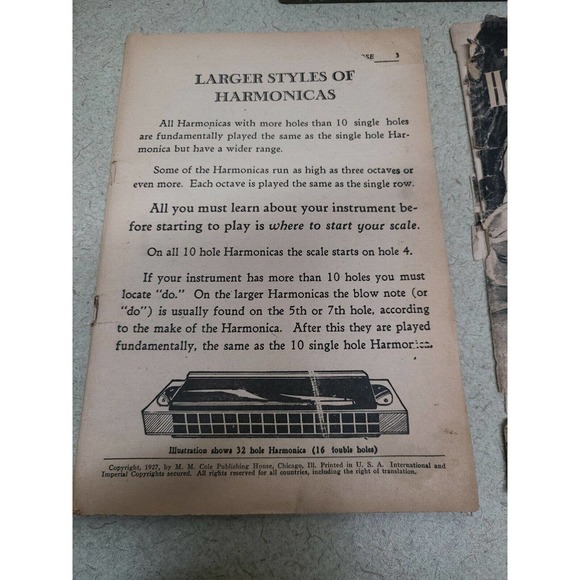 HOHNER Super Chromonica Chromatic Harmonica Key C Box & 2 Books - Picture 9 of 12